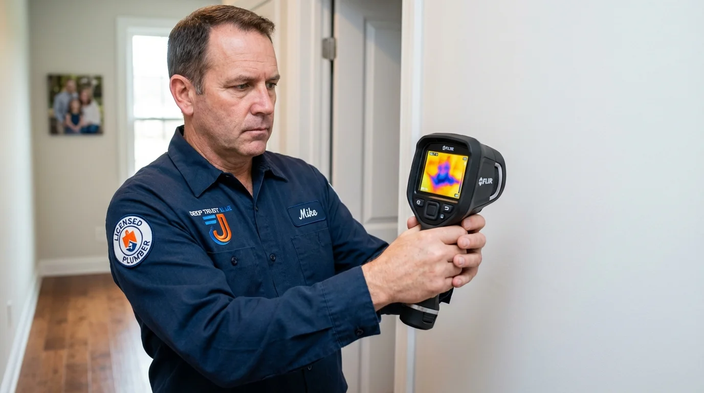 Thermal imaging leak detection by Johns Plumbing LLC in Bedford Hills
